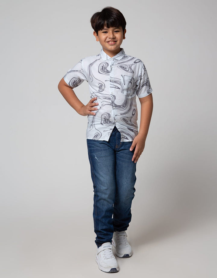 Nevada Short Sleeve Shirt Rayon Marbel