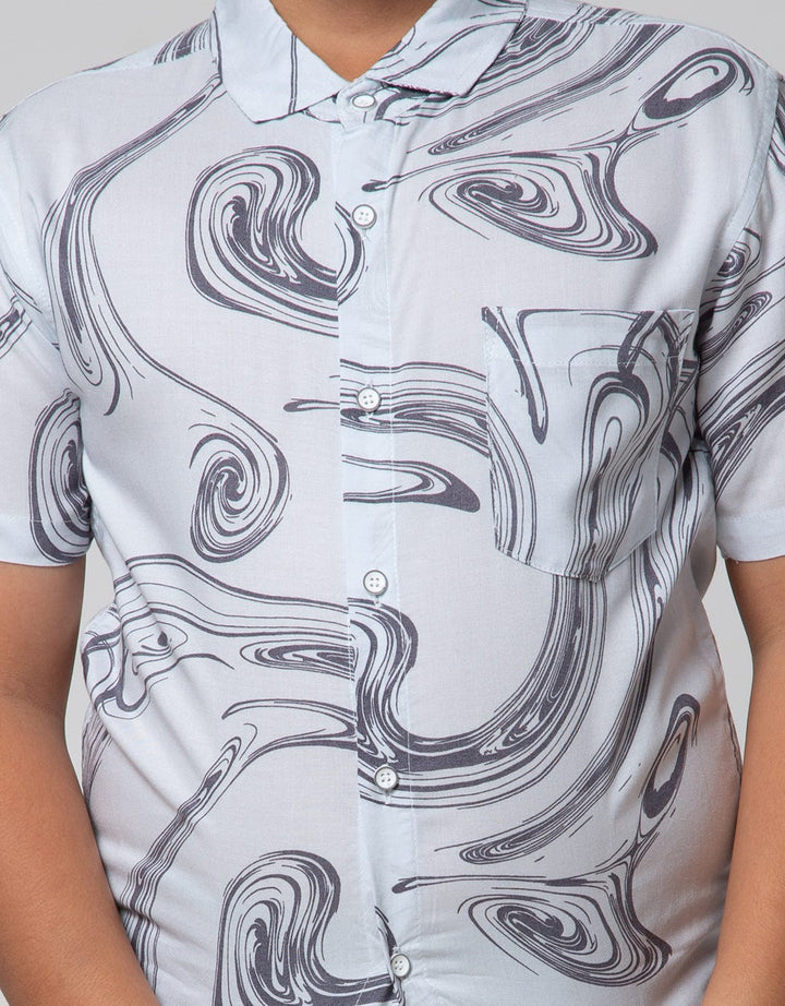 Nevada Short Sleeve Shirt Rayon Marbel