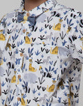 Little M Short Sleeve Kemeja Animal Bowtie