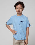 Little M Short Sleeve Seasonal Shirt Texture