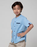 Little M Short Sleeve Seasonal Shirt Texture