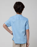 Little M Short Sleeve Seasonal Shirt Texture