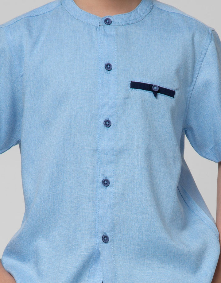 Little M Short Sleeve Seasonal Shirt Texture