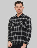 Watchout Jeans Long Sleeves Shirt Plaid Look