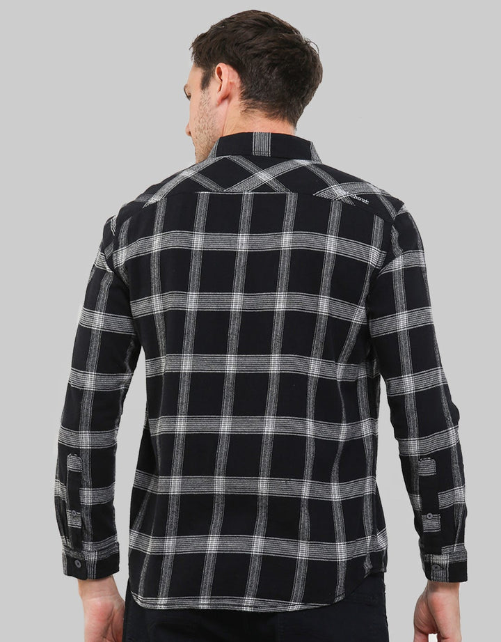 Watchout Jeans Long Sleeves Shirt Plaid Look