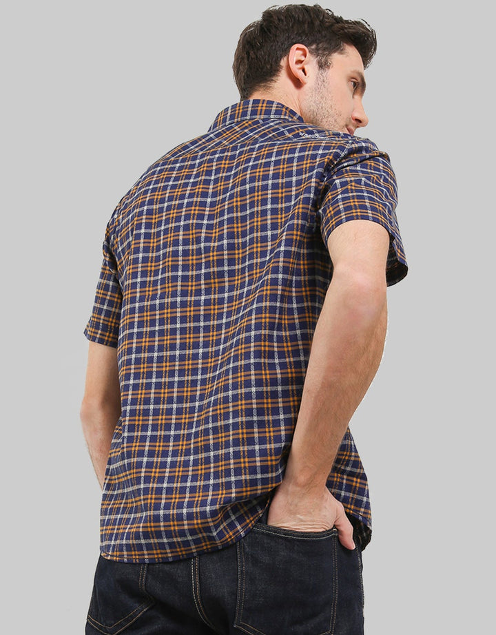 Watchout Jeans Short Sleeves Shirt Small Plaid