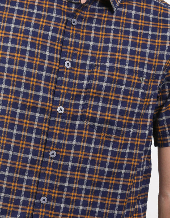 Watchout Jeans Short Sleeves Shirt Small Plaid