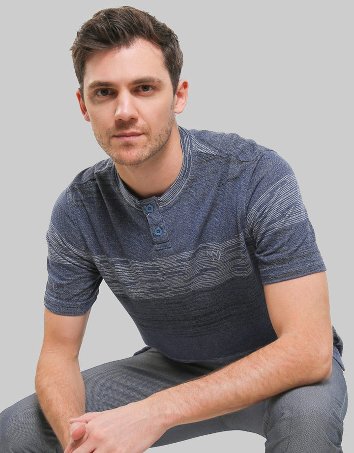 Watchout Casual Short Sleeves T-Shirt Print Stripe