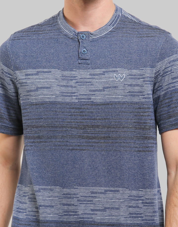 Watchout Casual Short Sleeves T-Shirt Print Stripe