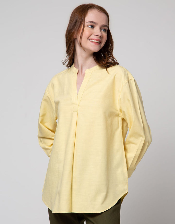 ST. YVES Long Sleeve Blouse 7/8 Viscose V Neck