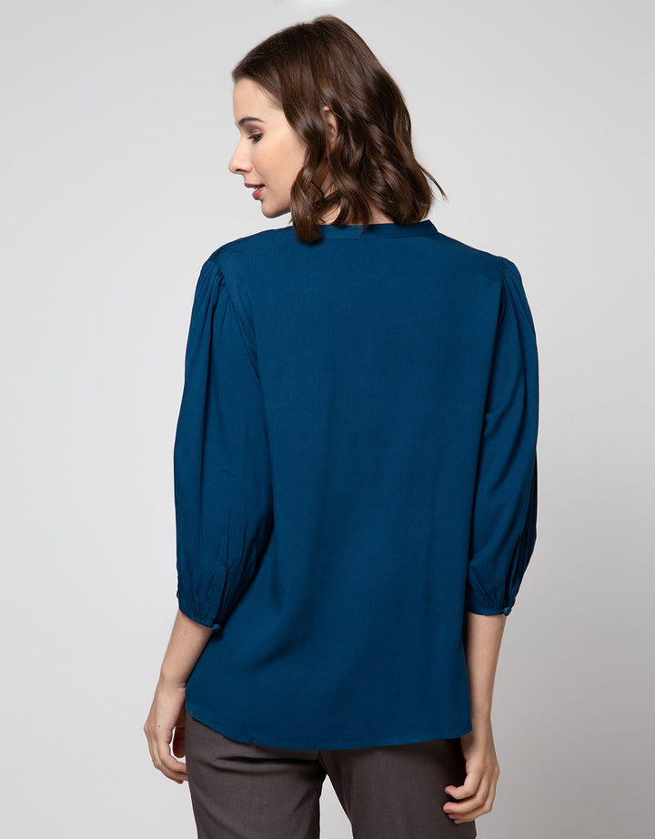 St. Yves 3/4 Blouse Sleeve With Smocking