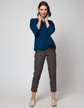 St. Yves 3/4 Blouse Sleeve With Smocking