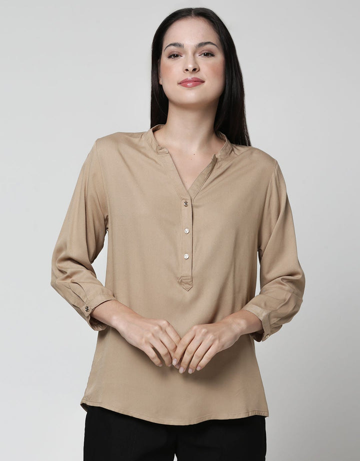 Connexion Blouse V Neck Wanita