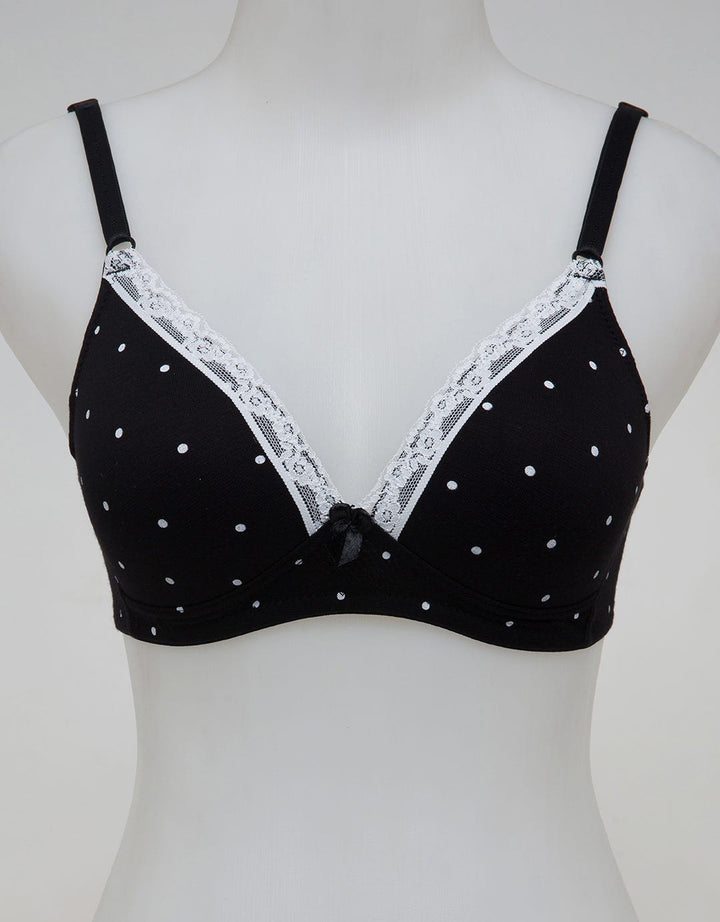 Nevada Non Push Up Non Wire Polkadot Bra Wanita