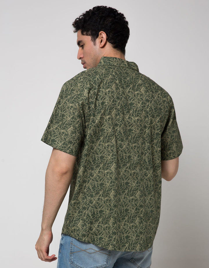Details Tencel Print Kemeja Pria