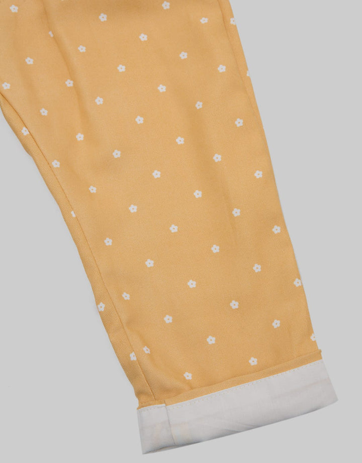 Pipiniko Pants Corduroy Print Flower