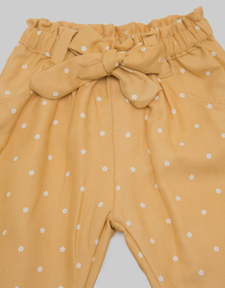 Pipiniko Pants Corduroy Print Flower