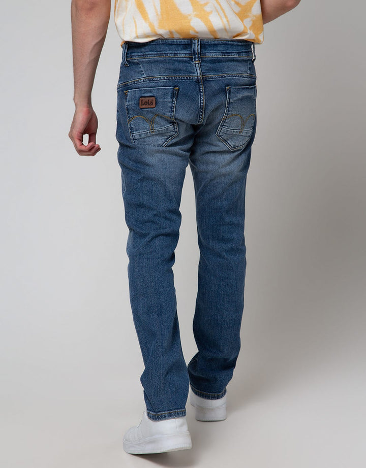 Lois Slim Fit Stretch Washed Jeans Pria