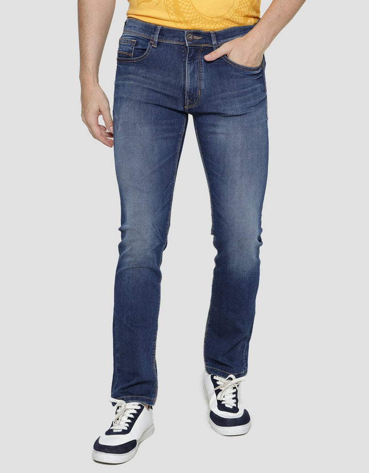 Andrew Smith Slim Washed Celana Jeans Pria