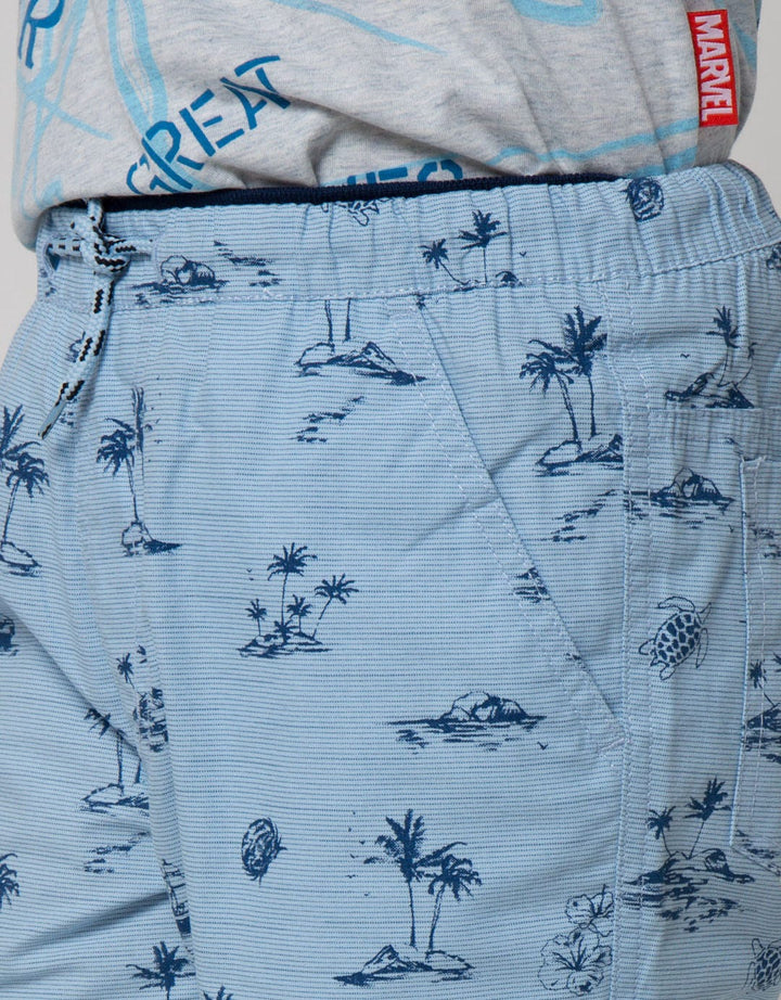 Nevada Shorts Pants Crop Tropical