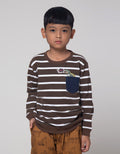 Little M Dino Stripe Sweater Anak Laki-laki