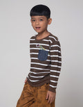 Little M Dino Stripe Sweater Anak Laki-laki