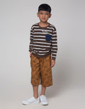 Little M Dino Stripe Sweater Anak Laki-laki