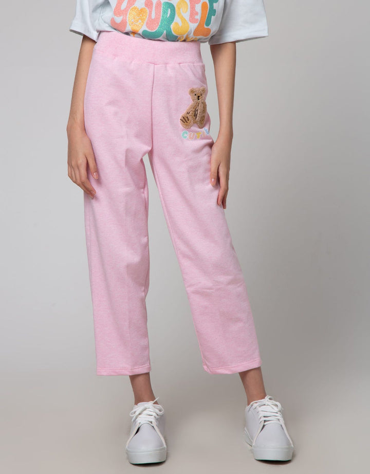 Aero Long Pants Wide Legging Knit Bear Active