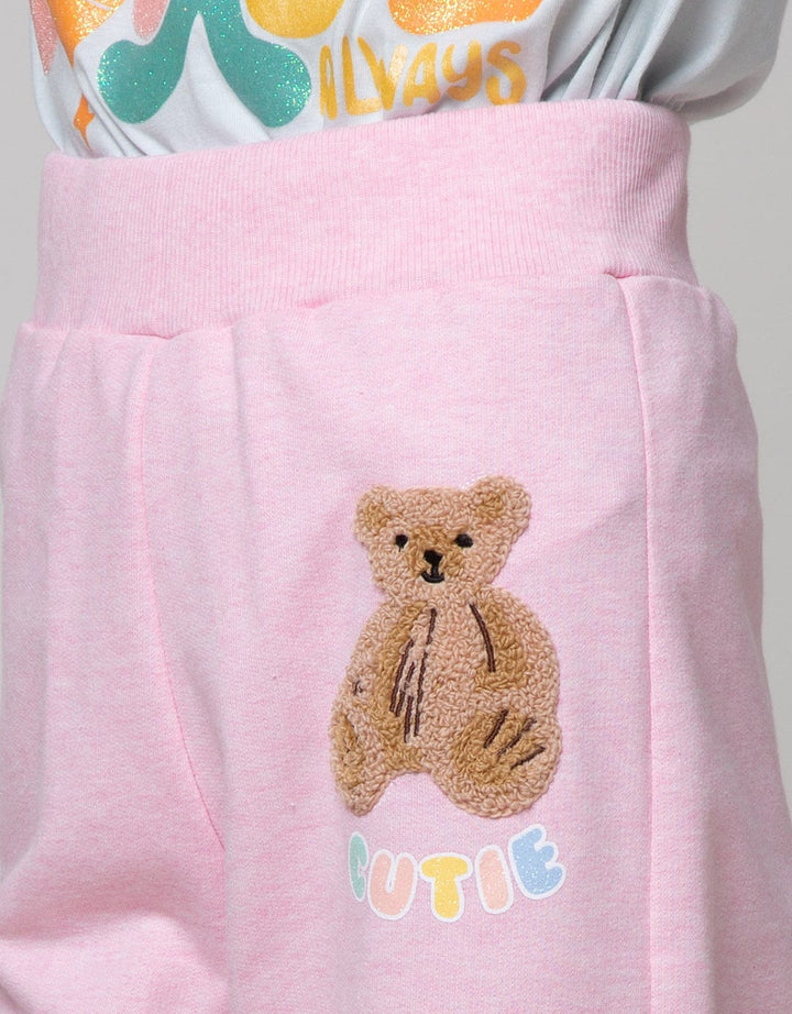 Aero Long Pants Wide Legging Knit Bear Active