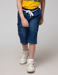 Little M Short Denim Bloon Rib