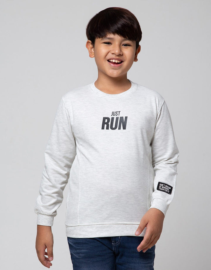 Nevada Sport Non Hoodie Side Textured Run Boys Sweater