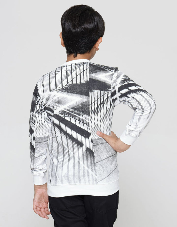 Nevada Print Abstract Boys Sweater