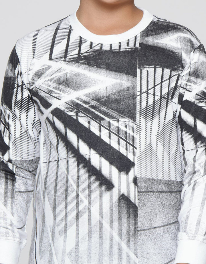Nevada Print Abstract Boys Sweater