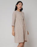 Triset Ladies Layer Look Flower Motif Dress