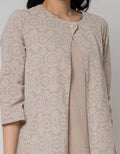 Triset Ladies Layer Look Flower Motif Dress