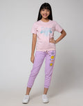Nevada Futball Print Kaos Anak Perempuan