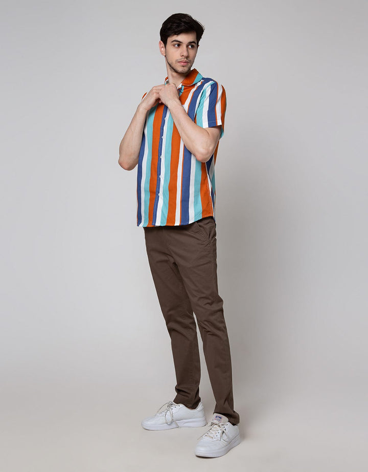 Walrus Multi Stripe Kemeja Pria
