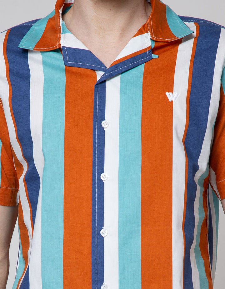 Walrus Multi Stripe Kemeja Pria