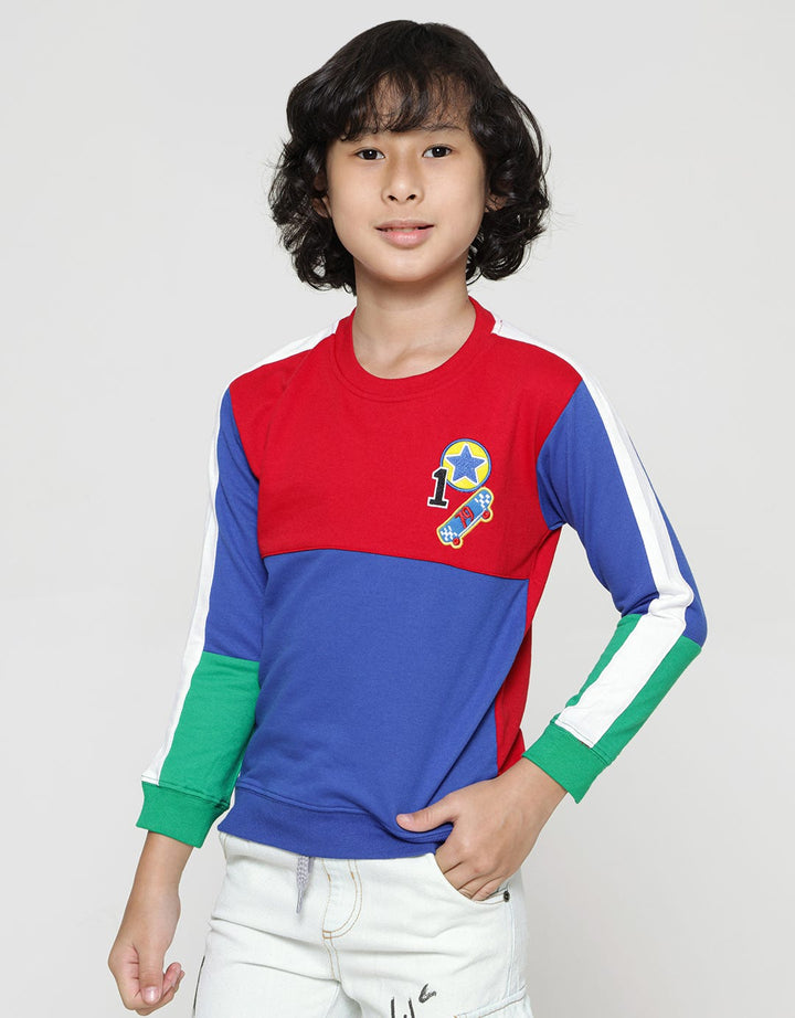 Little M Sweatshirt Cut N Sewn Bordir