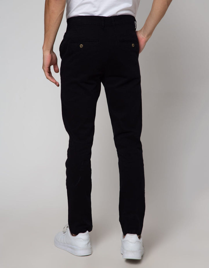 Cole Slim Basic Solid Celana Chinos Pria
