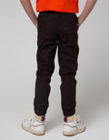 Little M Pants Woven Karet Bahan Ribstop Ziper Kantong