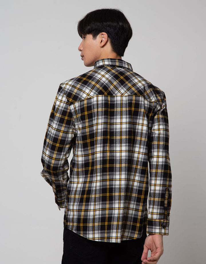 Nevada Long Sleeve Shirt Checked Flannel Thirty Six