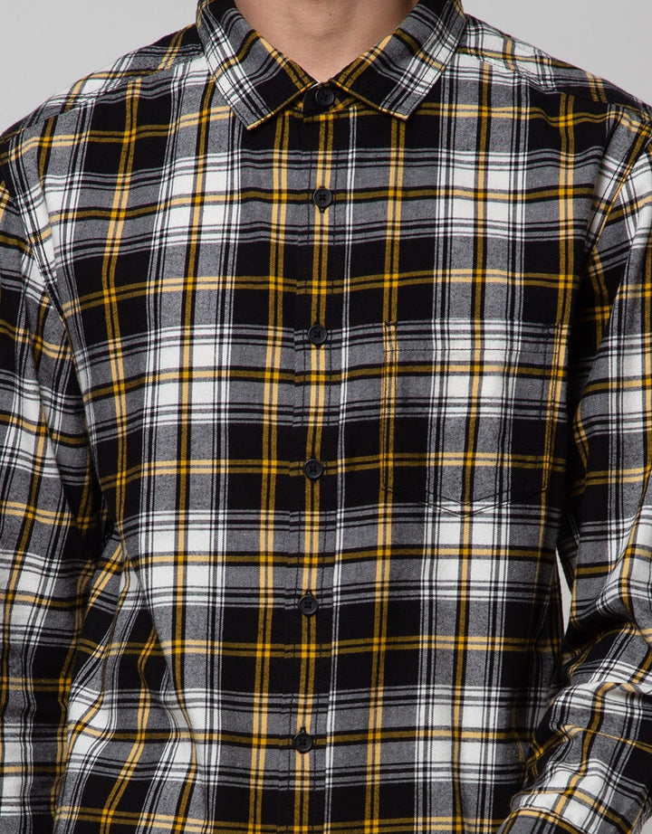 Nevada Long Sleeve Shirt Checked Flannel Thirty Six