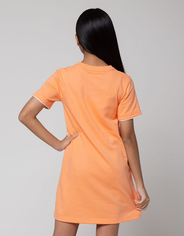 Aero Short Sleeve Midi Dress Cut Sewn Good Bear