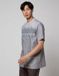Cole Full Placket Baju Koko Pendek Pria