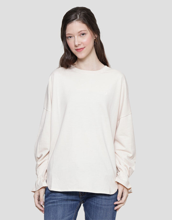 Cardinal Girl Draw Sleeve Sweater Wanita