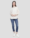 Cardinal Girl Draw Sleeve Sweater Wanita