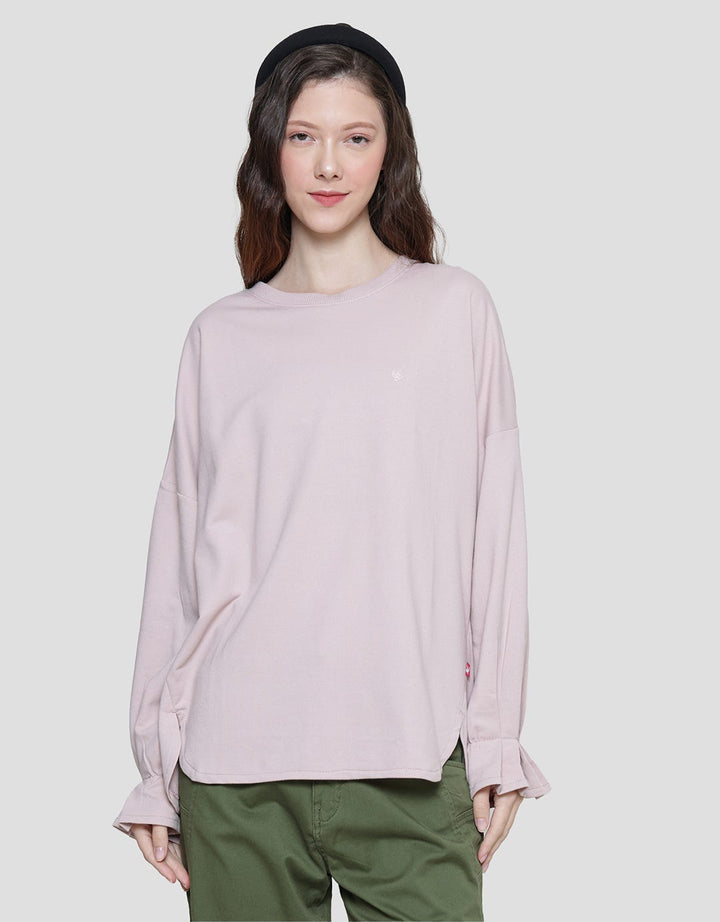 Cardinal Girl Draw Sleeve Sweater Wanita