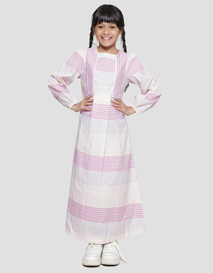 Cardinal Kids Girl Multi Stripe Gamis Anak Perempuan
