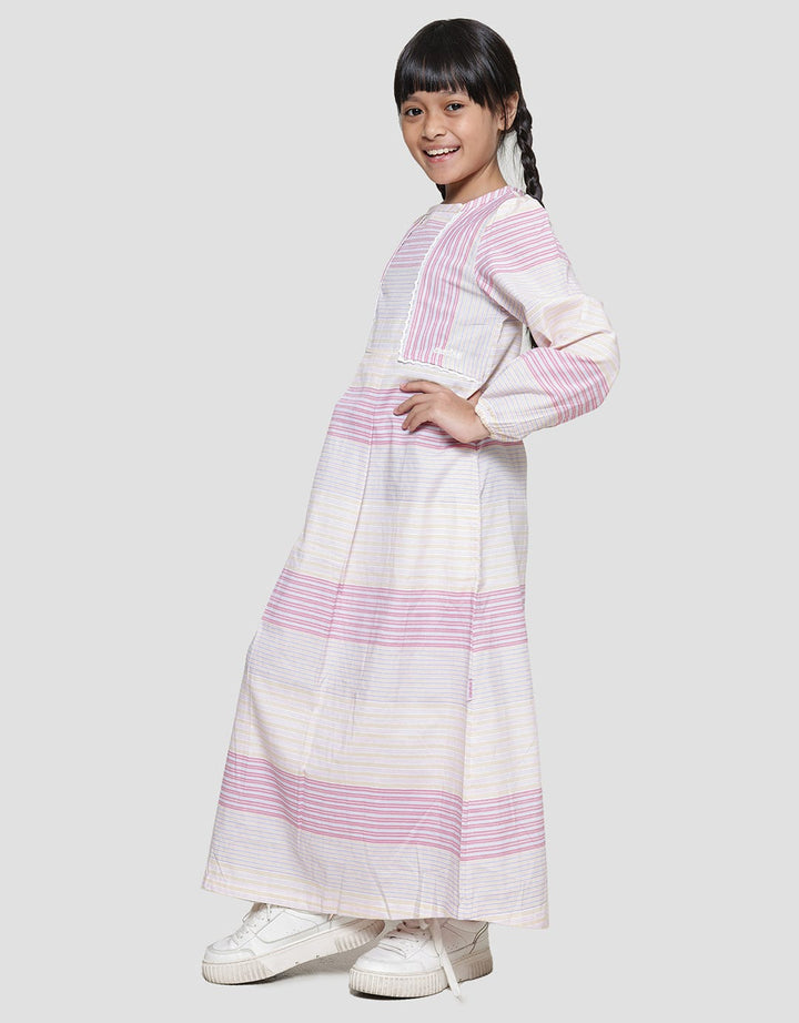 Cardinal Kids Girl Multi Stripe Gamis Anak Perempuan